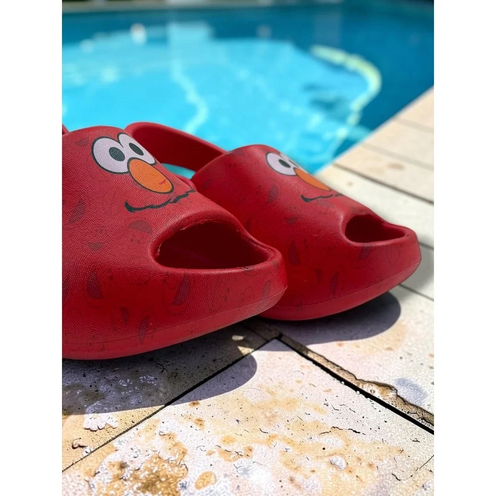Sesame Street Elmo Red Character Clogs Kids Open Toe Slip On Sandals